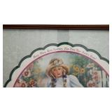 "Mary, Mary Quite Contrary" Wall Art, Blue Jay Figurine & Wall Shelf Lot