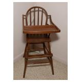 Vintage Wooden High Chair