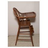 Vintage Wooden High Chair