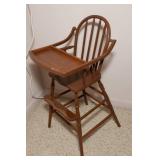 Vintage Wooden High Chair