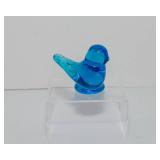 Vintage Bluebird of Happiness Blue Glass Figurine