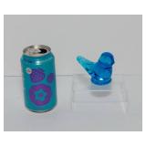 Vintage Bluebird of Happiness Blue Glass Figurine
