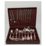 Enchantment-Gentle Rose Silverplate Flatware Set (1960) by Oneida – Includes Storage Box