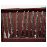 Enchantment-Gentle Rose Silverplate Flatware Set (1960) by Oneida – Includes Storage Box