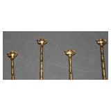 Set of 8 Gold Tone Demitasse/Coffee Spoons – Teapot Design