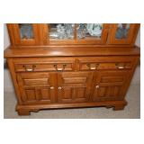 Keller Furniture Oak China Cabinet