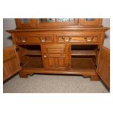 Keller Furniture Oak China Cabinet