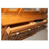 Keller Furniture Oak China Cabinet