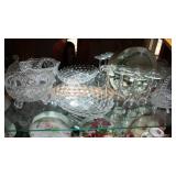 Row of Intricate Clear Cut Glassware #1 – Perfect for Entertaining or Displaying