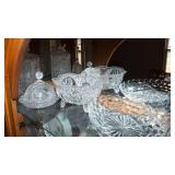 Row of Intricate Clear Cut Glassware #1 – Perfect for Entertaining or Displaying