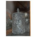 Row of Intricate Clear Cut Glassware #1 – Perfect for Entertaining or Displaying