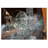 Row of Intricate Clear Cut Glassware #1 – Perfect for Entertaining or Displaying