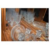 Row of Intricate Clear Cut Glassware #3 – Perfect for Entertaining or Displaying