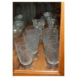 Row of Intricate Clear Cut Glassware #3 – Perfect for Entertaining or Displaying