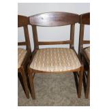 Set of Three Solid Wood Vintage Mid-Century Modern Side Chairs – Most Likely Stanley