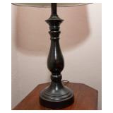 Table Lamp with Red Shade