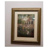 Wall Art with Ornate Golden Frame