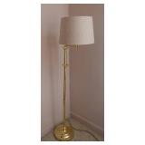 Gold Tone Adjustable Swing Arm Floor Lamp