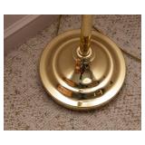 Gold Tone Adjustable Swing Arm Floor Lamp