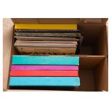 Box of Vintage LP Vinyl Records