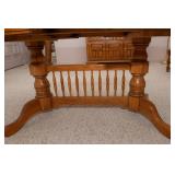 Keller Solid Oak Dining Table with 3 Leaves