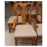 Set of Six Keller Oak Dining Chairs