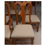 Set of Six Keller Oak Dining Chairs