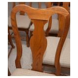 Set of Six Keller Oak Dining Chairs