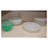 Set of 4 Vintage Tupperware Containers with Lids