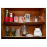 Kitchen Cabinet Contents – Blender, Mugs, Plastic Cups, Glass Goblets & More