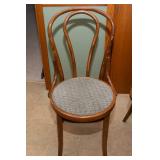 Set of 3 Upholstered Bentwood Bistro Chairs