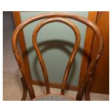 Set of 3 Upholstered Bentwood Bistro Chairs