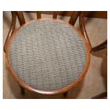 Set of 3 Upholstered Bentwood Bistro Chairs