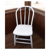 White Spindle Back Chair