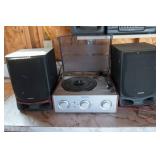 Jensen Turntable and Aiwa Speakers