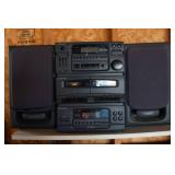 Emerson Cassette, CD, and Radio with Two Speakers
