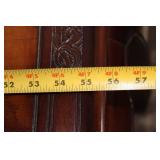 Antique Oriental Carved Wooden Console Table with Floral Design