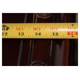 Antique Oriental Carved Wooden Console Table with Floral Design