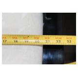 Elegant Black Armchair with Cream Cushion