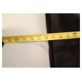 Wooden Ottoman with Patterned Cushion