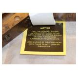 Wooden Ottoman with Patterned Cushion