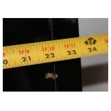 Handcrafted Black Lacquer Asian Sideboard with Wall Mirror