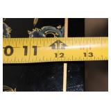 Handcrafted Black Lacquer Asian Sideboard with Wall Mirror