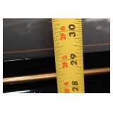 Handcrafted Black Lacquer Asian Sideboard with Wall Mirror