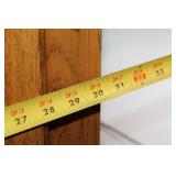 Rustic Oak Display Gun Cabinet with Glass Door and Deer Accents