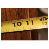 Rustic Oak Display Gun Cabinet with Glass Door and Deer Accents