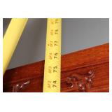 Ornate Wooden Display Cabinet with Glass Doors