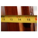 Ornate Wooden Display Cabinet with Glass Doors