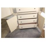 Large Wooden Armoire Entertainment Center with Drawers