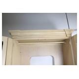 Large Wooden Armoire Entertainment Center with Drawers